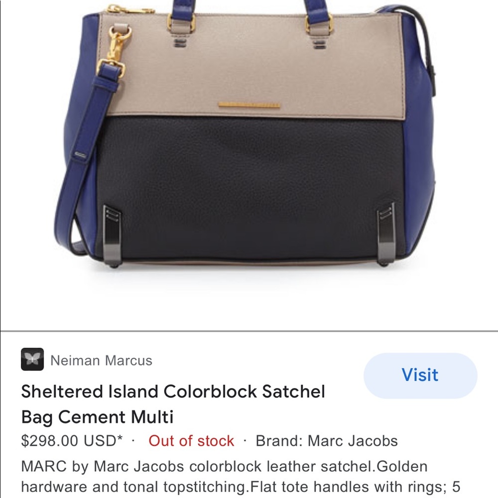 Marc Jacobs Sheltered Island Colorblock Bag cement multi vintage - Picture 8 of 8
